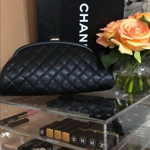 SOLD Authentic black chanel clutch